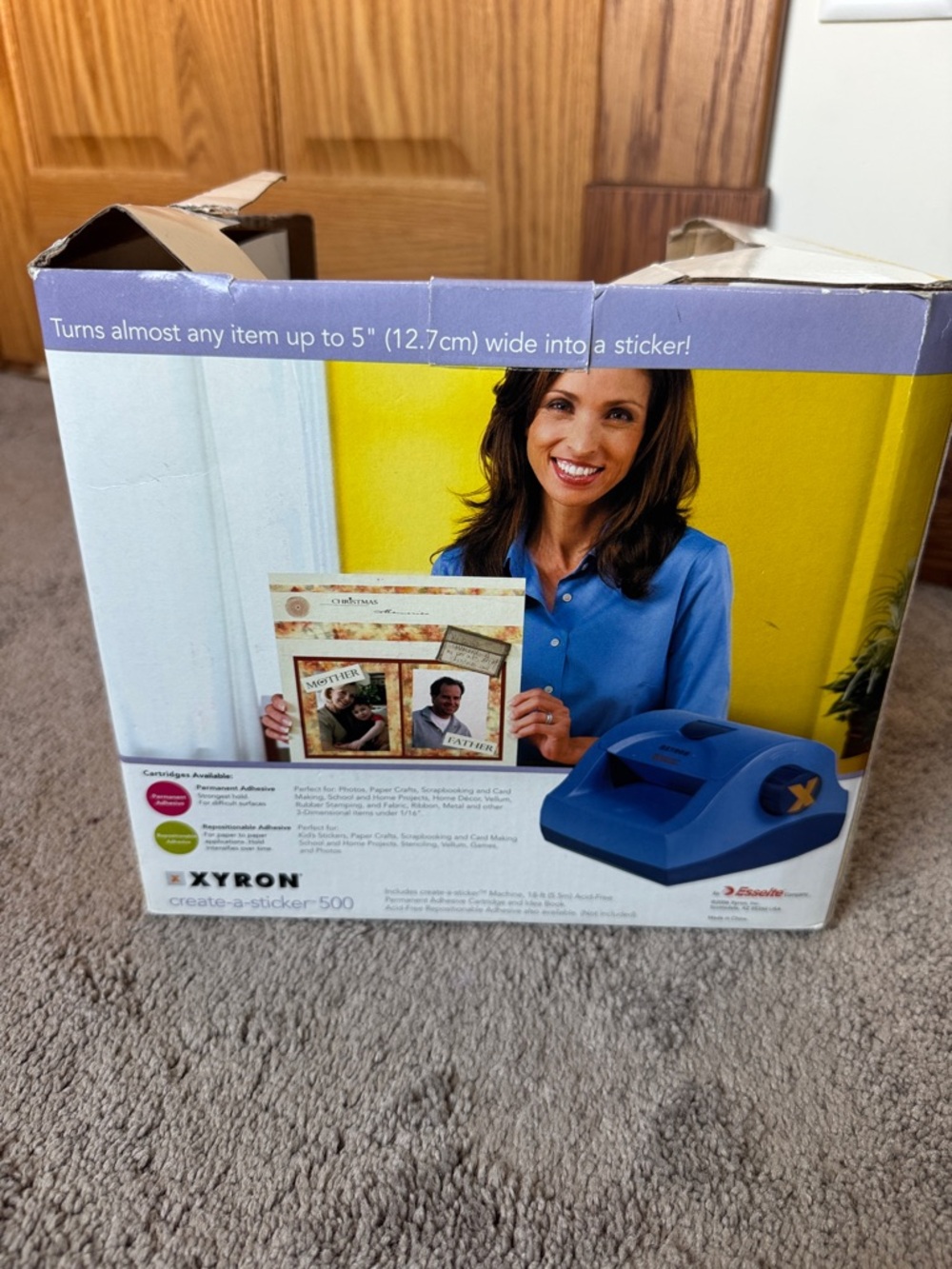 Xyron Create-A-Sticker 500 Machine Adhesive Sticker Maker Craft Tool In Box - Picture 7 of 9